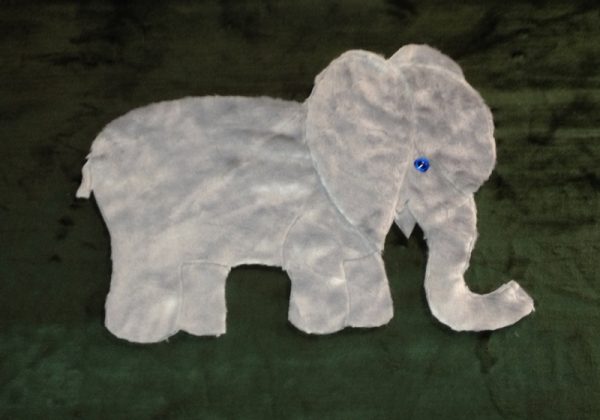 Elephant Applique Blanket
